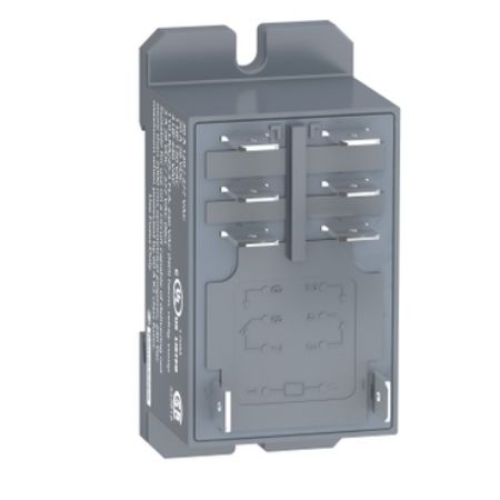 Picture of power relay, Harmony electromechanical relays, DIN rail or panel mount relay, 30A, 2CO, 120V AC