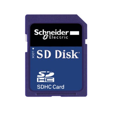 Picture of memory card, Modicon M580, SD flash, 4GB, for processor
