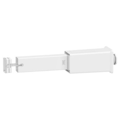 Picture of End feed unit, Canalis KBA, 25/40A, right mounting, 1 circuit, compatible DALI and KNX, white RAL9003
