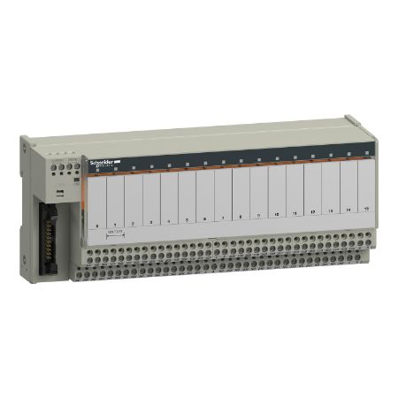 Picture of Sub-base with plug-in electromechanical relay ABE7 - 16 channels - relay 10 mm