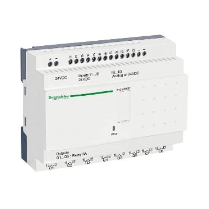 Picture of Zelio Logic, Compact smart relay, 20 I/O, 24 V DC, clock, no display