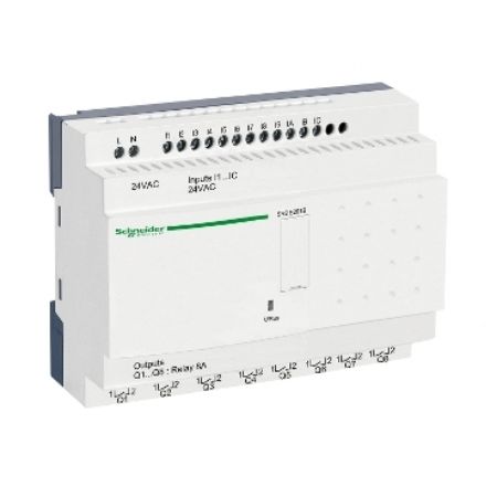 Picture of Zelio Logic, Compact smart relay, 20 I/O, 24 V AC, clock, no display