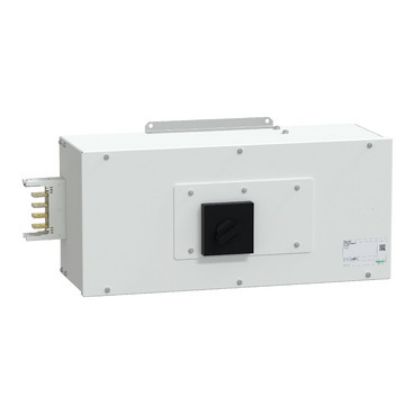 Picture of End feed unit, Canalis KSA250, aluminium, 100/160/250A, right mounting, for line protection, 3L+N+PE, white RAL9001