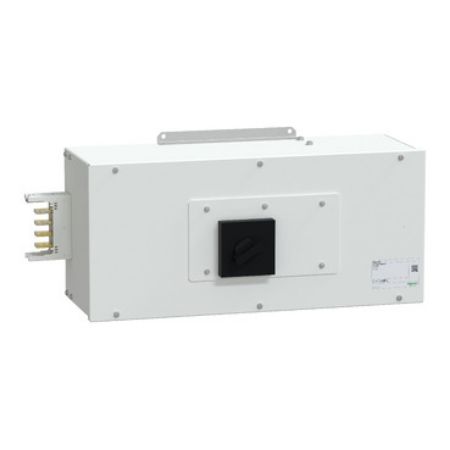 Picture of End feed unit, Canalis KSA250, aluminium, 100/160/250A, right mounting, for line protection, 3L+N+PE, white RAL9001