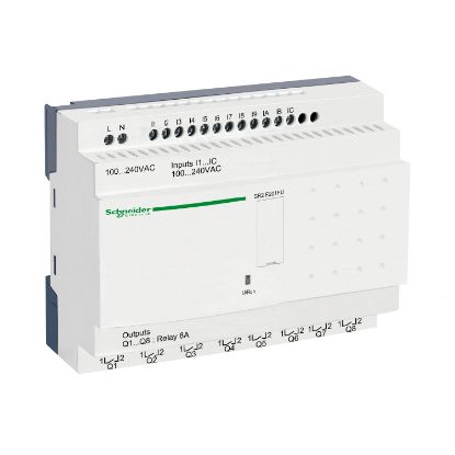 Picture of Zelio Logic, Compact smart relay, 20 I/O, 100...240 V AC, clock, no display