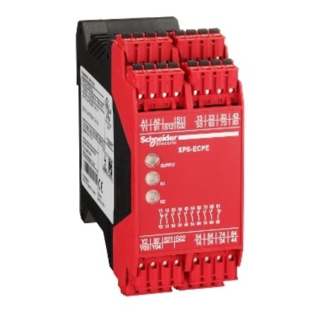 Picture of module XPSEC - increasing the number of safety contacts - 24 V AC DC
