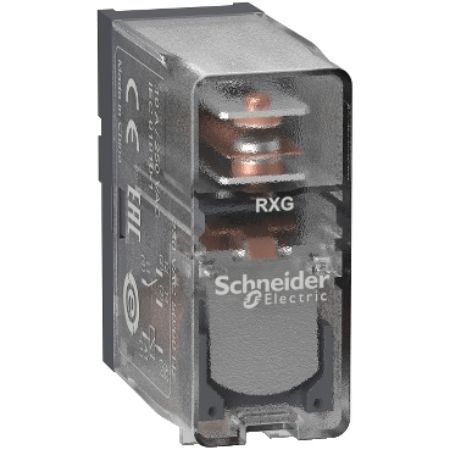 Picture of interface plug in relay, Harmony Electromechanical Relays, 10A, 1CO, clear cover, 230V AC
