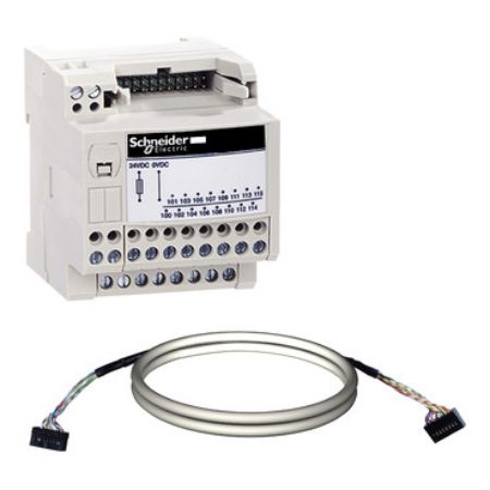 Picture of passive connection sub-base ABE7 - 16 inputs or outputs - Micro/Premium cable 2m