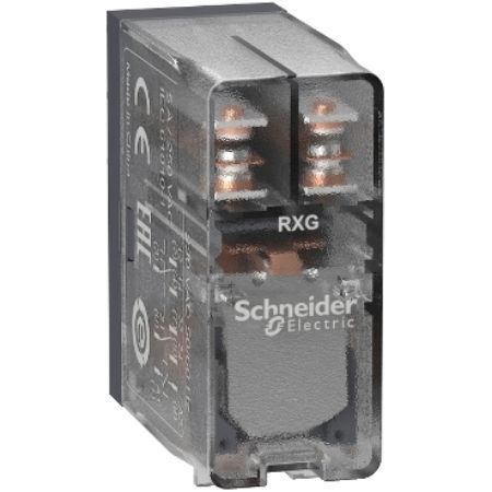 Picture of interface plug in relay, Harmony Electromechanical Relays, 5A, 2CO, clear cover, 24V AC
