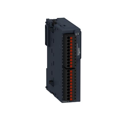 Picture of Modicon TM3, Analog input module, 4 / temperature inputs (spring) 24 VDC