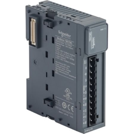 Picture of Modicon TM3, Input/output analog module, 2 or temperature inputs, 1 output (screw) 24 VDC