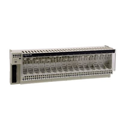 Picture of sub-base for plug-in relay ABE7 - 16 channels - relay 12.5 mm
