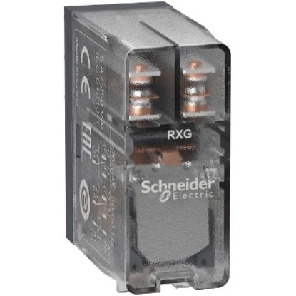 Picture of interface plug in relay, Harmony Electromechanical Relays, 5A, 2CO, clear cover, 230V AC