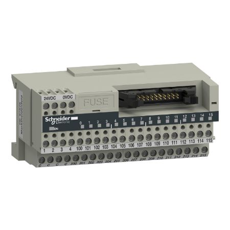 Picture of passive connection sub-base ABE7 - 16 inputs or outputs - Led