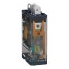 Picture of plug-in relay, Harmony electromechanical relays, 15A, 1CO, lockable test button, 24V DC