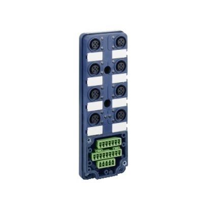 Picture of IP67 passive splitter box - with 8 channels M12 connector
