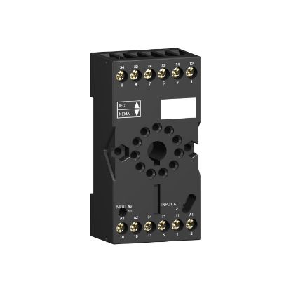 Picture of Harmony Electromechanical Relays, Socket, for RUMC2 relays, 12A, screw connectors, separate contact