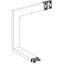 Picture of Multiple, Canalis KSA250, aluminium, 100/160/250A, all sides made to measure, downward then turns left, 3L+N+PE, RAL9001