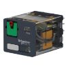 Picture of plug-in relay, Harmony electromechanical relays, 15A, 3CO, with LED, lockable test button, 120V AC