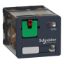 Picture of plug-in relay, Harmony electromechanical relays, 15A, 3CO, with LED, lockable test button, 230V AC
