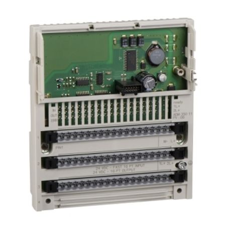 Picture of discrete I/O module Modicon Momentum - 16I / 8O solid state