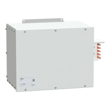 Picture of End feed unit, Canalis KSA1000, aluminium, 800/1000A, right mounting, without line protection, 3L+N+PE, white RAL9001