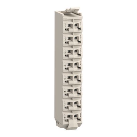 Picture of terminal block, Modicon TM5, 16 contacts, white, quantity 1