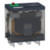 Picture of plug-in relay, Harmony electromechanical relays, 15A, 4CO, with LED, lockable test button, 24V AC