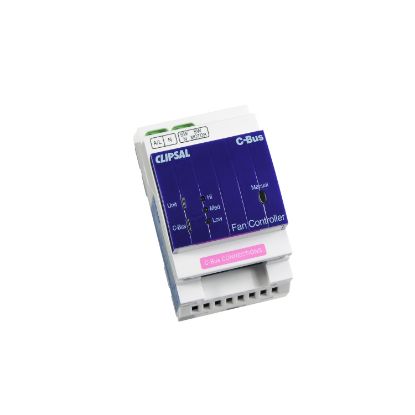 Picture of Clipsal C-Bus, Relay, DIN Rail Mounted, Fan Control, 240V AC, 1 Channel, 1.5A, Without C-Bus Power Supply