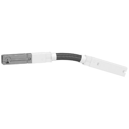 Picture of Flexible length, Canalis KBB, 25/40A, 2 circuits, L+N+PE/3L+N+PE, 0.5m, compatible with DALI/KNX protocol, white RAL9003