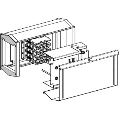 Picture of Jointing unit adapter, Canalis KSA 500A to 630A, aluminium, 3L+N+PE, adapter from former KS offer to current KS offer