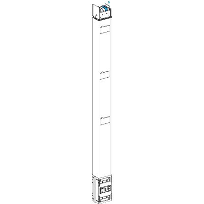 Picture of Vertical distribution length, Canalis KSA800, aluminium, 800A, fixed length 2m, 3 outlets, 3L+N+PE, white RAL9001