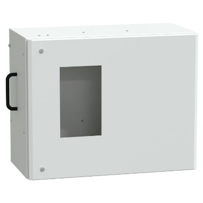 Picture of Tap off unit, Canalis KS 100A to 1000A, for ComPacT NSX100/160 with electrical handle, 160A, 3L+N+PE, IP55, RAL9001