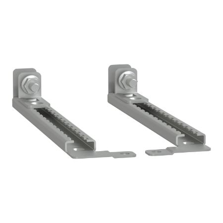 Picture of set of 4 step slides with brackets for adjustment of m.plate in PLM 75and 86