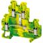 Picture of Linergy, Screw Terminal, Double Level, Protective Earth, 4 Points, 4mm², Green