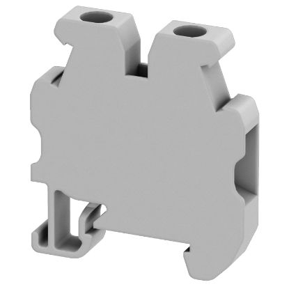 Picture of Mini terminal block, Linergy TR, gray, 2.5 mm2, Passthrough, 2 points, for 15mm din rail