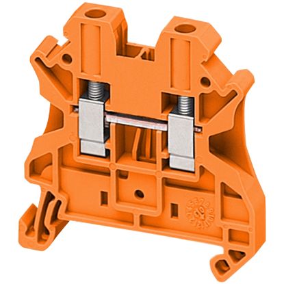 Picture of Terminal block, Linergy TR, orange, 4mm2, passthrough, 2 points, set of 10
