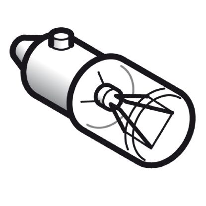 Picture of Incandescent bulb, Harmony XB4, BA9s, clear, 2.6W, 24V AC/DC