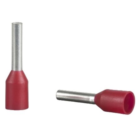 Picture of Cable ends, Linergy TR cable ends, single conductor, red, 1mm², medium size, 5 sets of 200