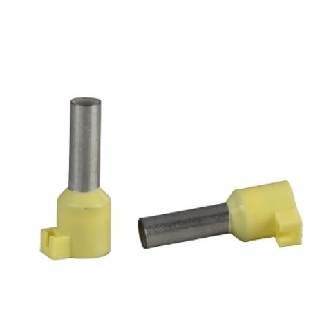 Picture of Cable end, Linergy TR cable ends, Single conductor, yellow, 6mm², medium size, insulated, 10 sets of 100