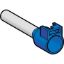 Picture of Cable end, Linergy TR cable ends, single conductor, blue, 50 mm², long size, clip-in type, for insulated clable
