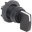 Picture of Cam switch operating head, Harmony K1, K2, 22mm, plastic, circular 29mm, mat black, black handle