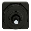 Picture of Cam switch operating head, Harmony K1, K2, 22mm, plastic, 45x45mm plate, mat black legend, black handle