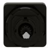 Picture of Cam switch operating head, Harmony K1, K2, 22mm, plastic, 45x45mm plate, metallic legend, black handle