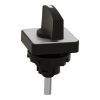 Picture of Cam switch operating head, Harmony K1, K2, 22mm, plastic, 45x45mm plate, metallic legend, black handle