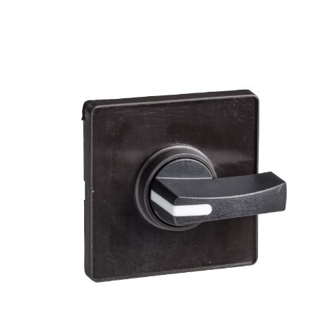 Picture of Cam switch operating head, Harmony K, Ø 22mm, plastic, 60x60mm plate, metallic legend, black handle
