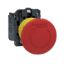 Picture of Emergency stop switching off, Harmony XB5, plastic, red mushroom 40mm, 22mm, trigger latching turn to release, 1NC