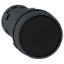 Picture of Monolithic push button, Harmony XB7, plastic, black, 22mm, spring return, unmarked, 1NO