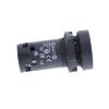 Picture of Monolithic push button, Harmony XB7, plastic, black, 22mm, spring return, unmarked, 1NO