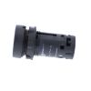Picture of Monolithic push button, Harmony XB7, plastic, black, 22mm, spring return, unmarked, 1NO